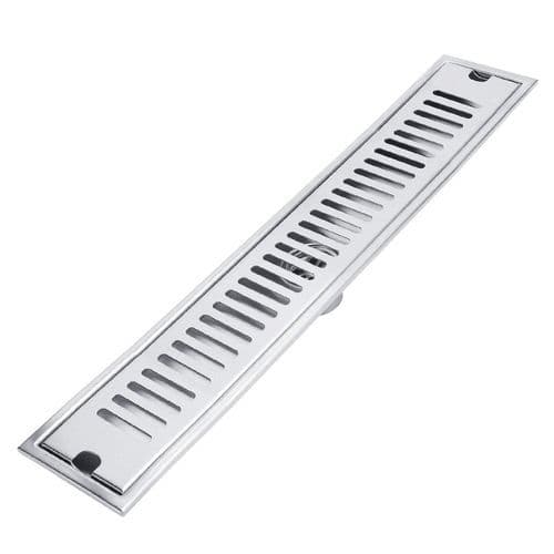 Ralo Linear Embralumi Grelha Aço Inox Banheiro Banheiro Lavabos Lavanderia 60x10cm