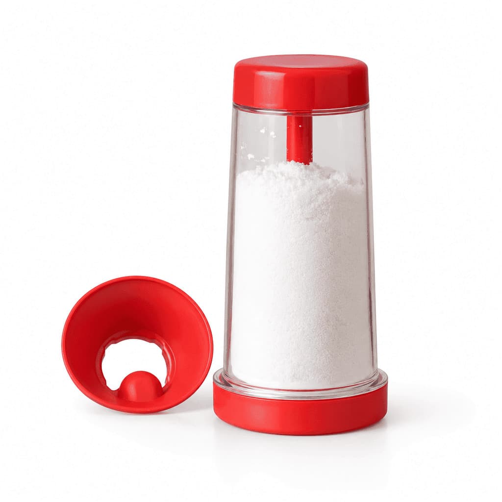 Dispenser Tapioqueira Premium sem Bagunça Peneira Dosadora