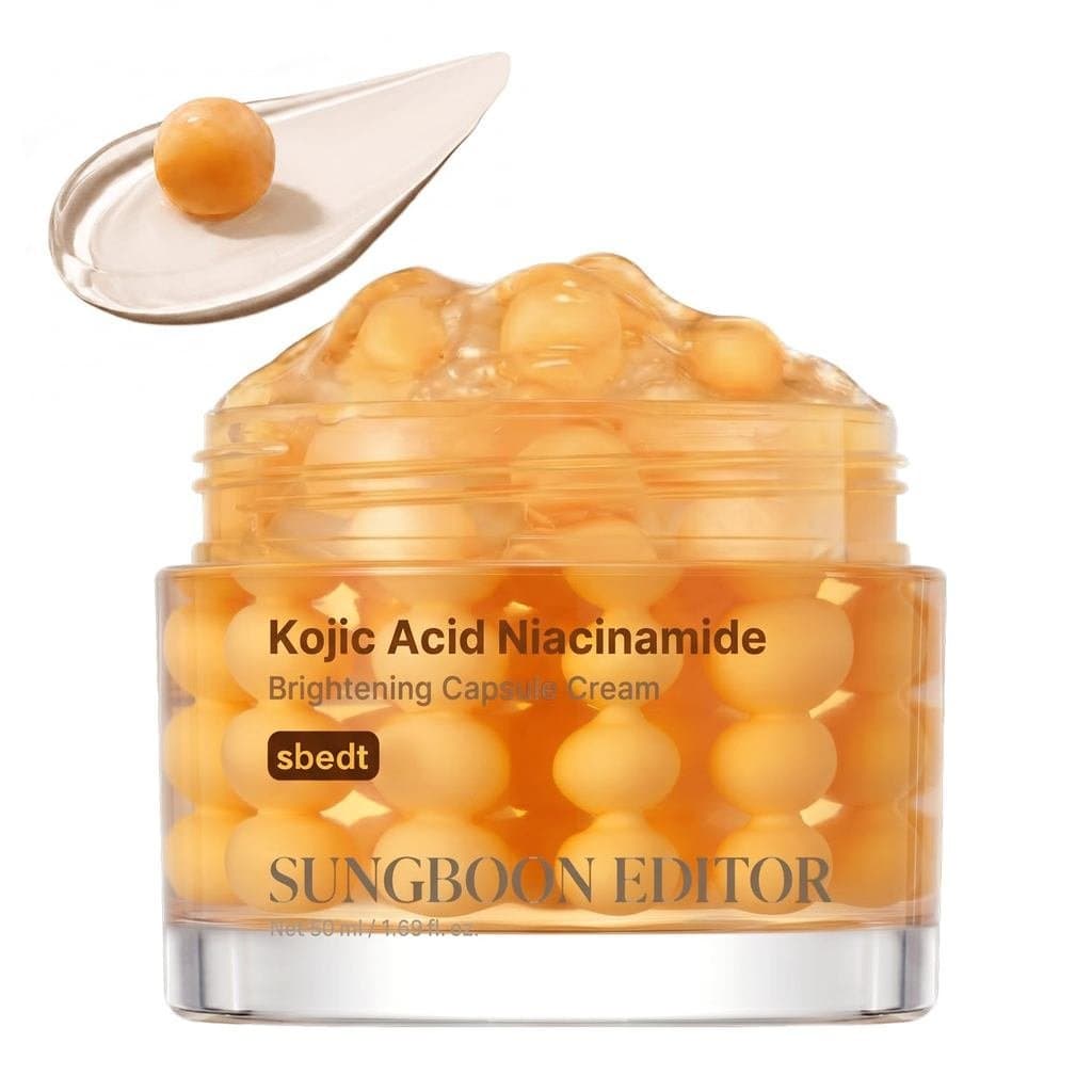 SUNGBOONEDITORK Cápsula Iluminadora com Ácido Kójico, Niacinamida, Cúrcuma e PHA, Hidratante Iluminador para Tom de Pele