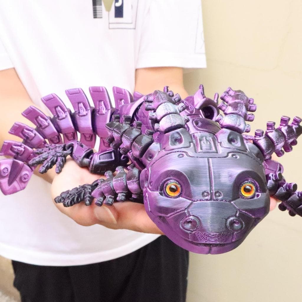 Impressão 3D cibernética salamandra mecânica ornamentos móveis integrados presentes feitos à mão conjunta tenda móvel es