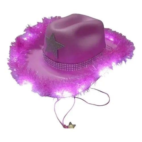 Chapéu Mia Colucci Rosa com LED Inspirado em Anahí RBD