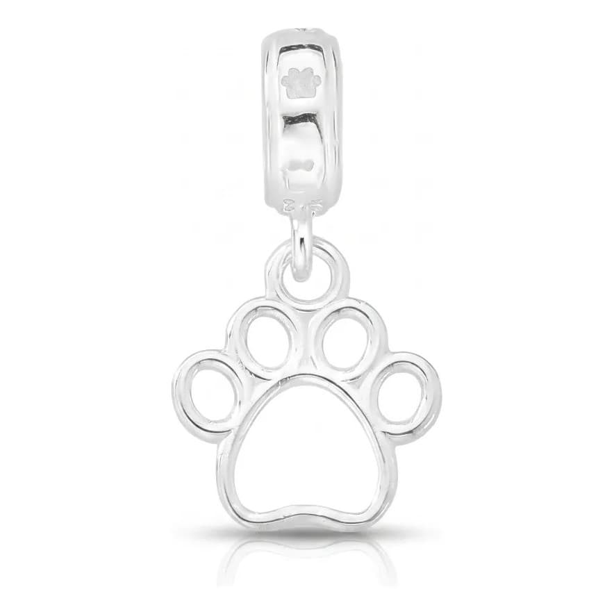 Berloque Charms Pingente Prata Pet Pata Patinha Delicado Minimalista Para Pulseira