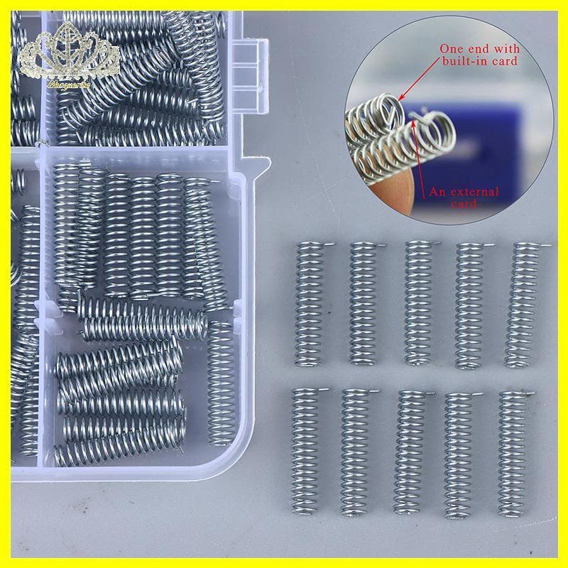 Margu 10/100 Unidades De Molas De Eixo De Rotação De Chave De Carro Dobrável Automática-Bobina Espiral De Alta Tensão Pa