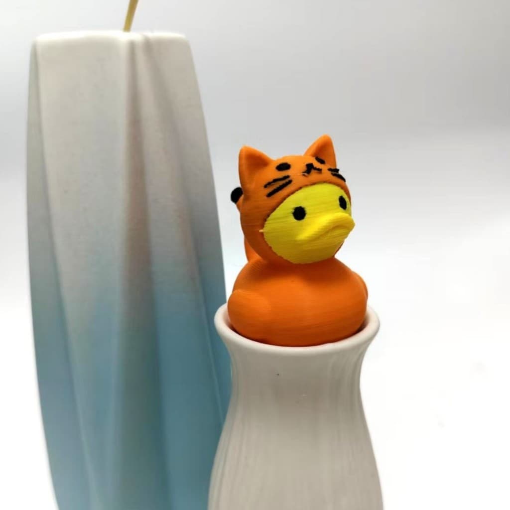 Impressão 3D Gato Pato Artesanato Decorações de Mesa Mini Enfeites Modelo Criativo Presentes