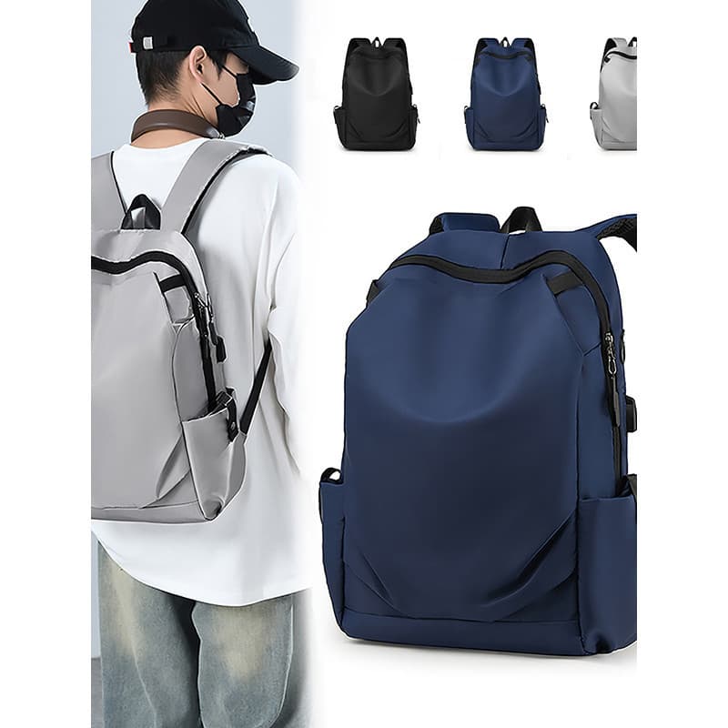 Mochila esportiva simples para estudantes, mochila feminina casual de grande capacidade, mochila masculina moderna para