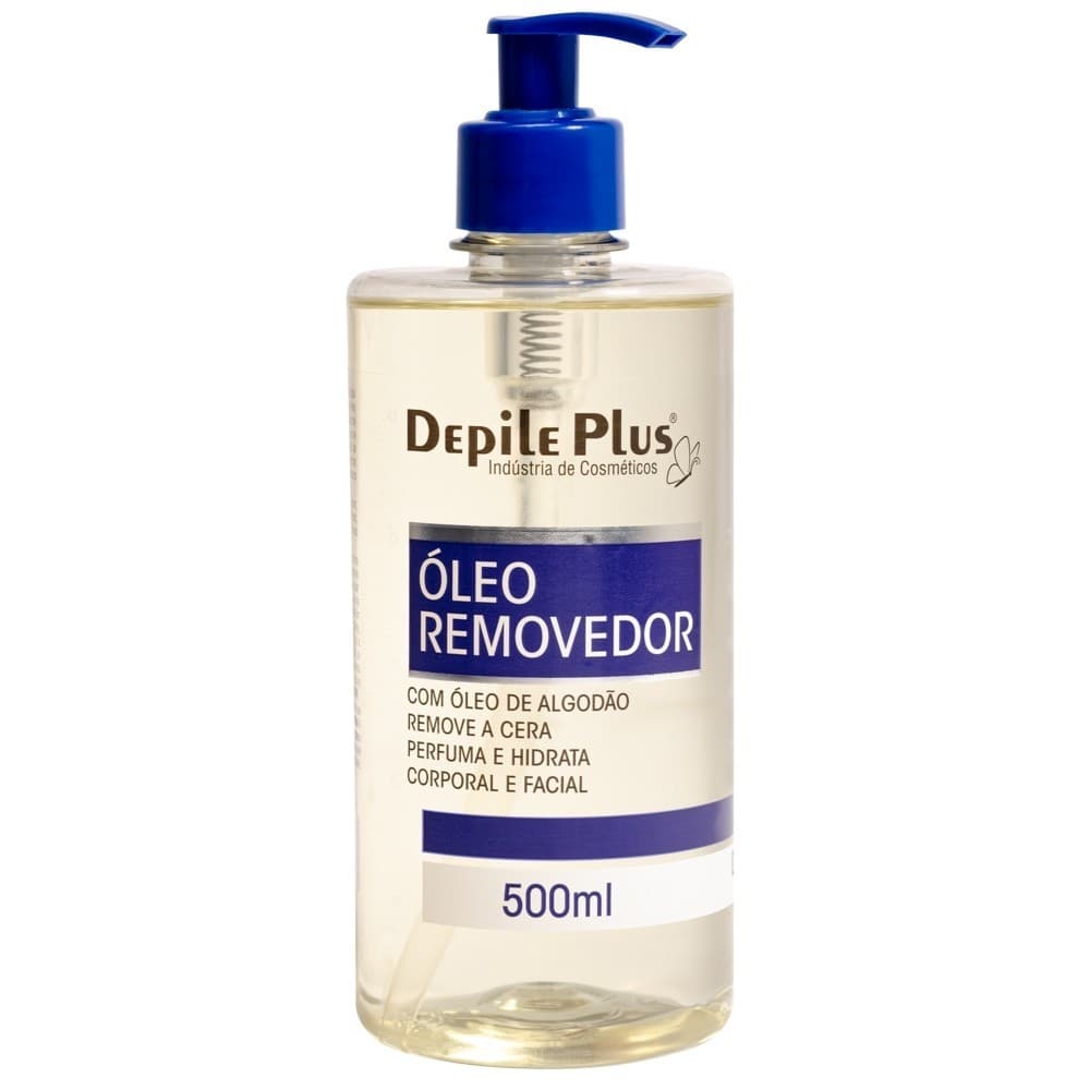 Óleo Hidratante Removedor de Cera de Algodão 500ML Depile Plus