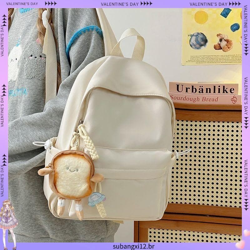 Ins estilo mochila estudantes universitários simples All-Match versão coreana estudantes do ensino médio Mini mochila te