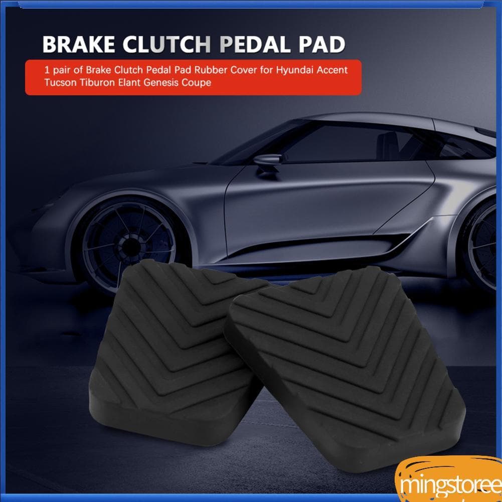 mingstoree.br Almofada para pedal de embreagem e freio automático 2 peças capa de borracha para Accent Tiburon