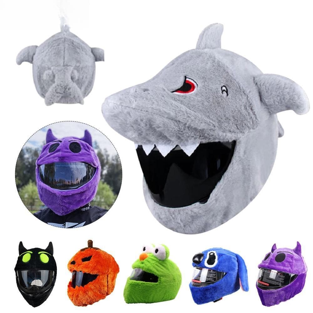 HOTWIND 1Pc Capacete Da Motocicleta Cobre Capacetes Rosto Cheio Chapéu De Natal Boné Engraçado Pelúcia Presente Capa NZH