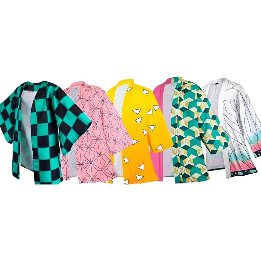 Capa de Kimono Cosplay Demon Slayer Kimetsu No Yaiba Tanjiro JEDV
