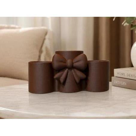 Organizador De Maquiagem Laço Decorativo | Porta Pincéis 3d