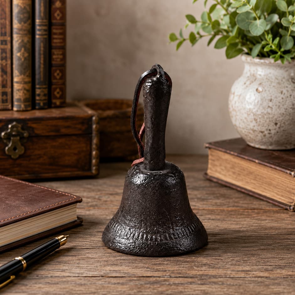 Sino 12cm Retrô  Ferro Fundido Casa Fazenda Sítio Decoração Escritório