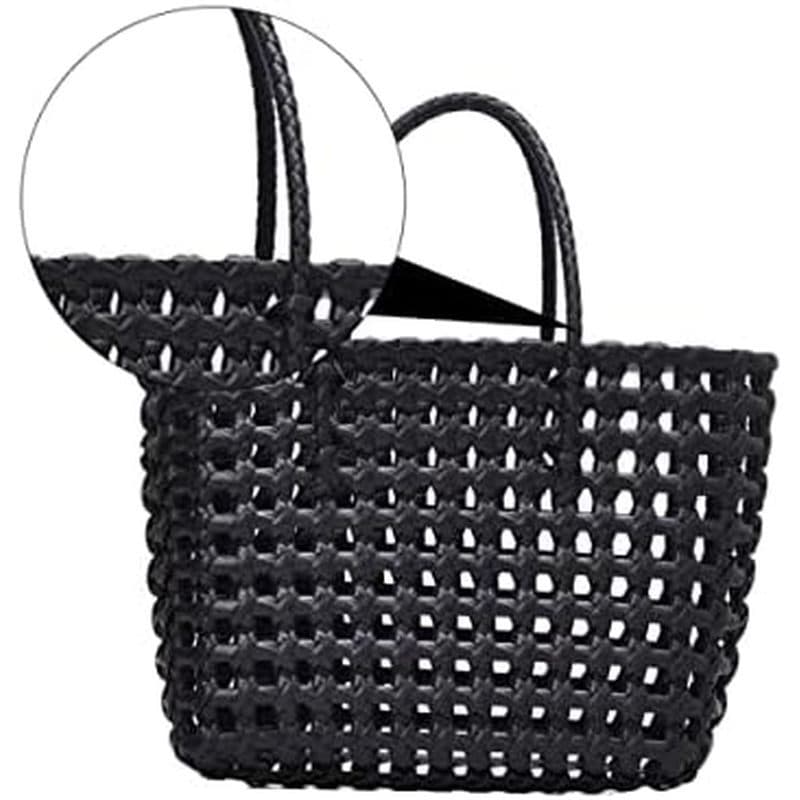 1pc Feminino Grama Tecido Bolsa De Armazenamento Casual Para Festa Na Praia Compras Chique Adorável Design E Material