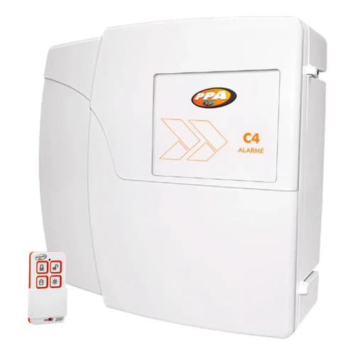 Central De Alarme C4 Ppa 4 Zonas Mistas Com Controle Remoto