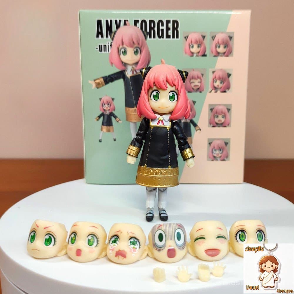 Figura de ação Bandai SHF Anya SPY X Família Brinquedo modelo móvel