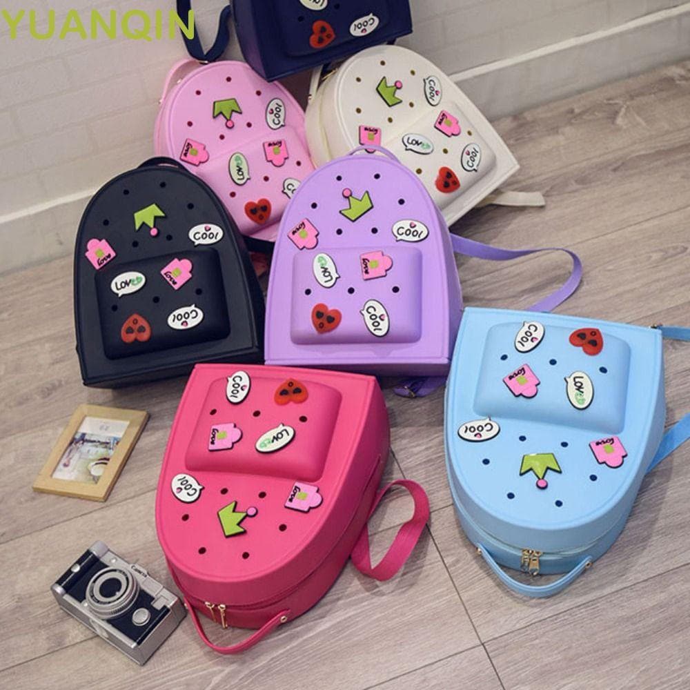 Mochila de Silicone YUANQINZT, Alças Ajustáveis, Mochila Escolar Impermeável para Crianças, Macia e Durável Jardi TGBY