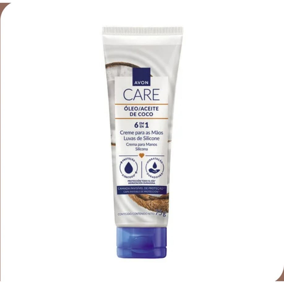Luvas de Silicone Creme Protetor para as Maos Coco 75g - Avon