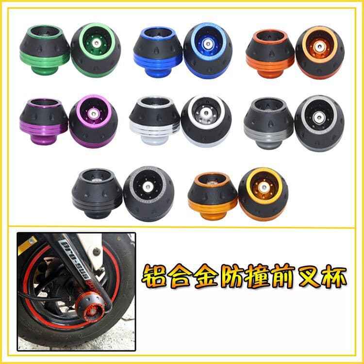 Protetor Deslizante De Garfo Dianteiro CNC Universal Motocicleta Scooter Amortecedor Guarda Plug Par