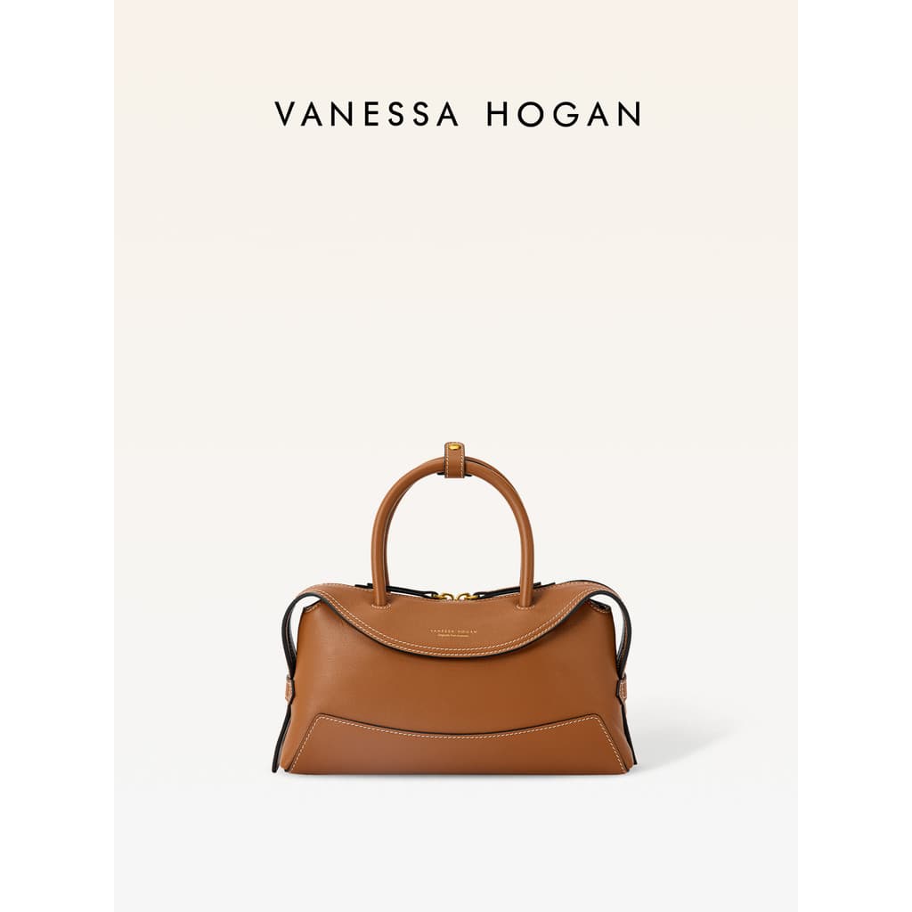 [Presente Tanabata] Bolsa Feminina VH Xinran Boston Bolsa Nicho Leve Luxo Couro Genuíno Diário All-Match Bolsa Mensageir
