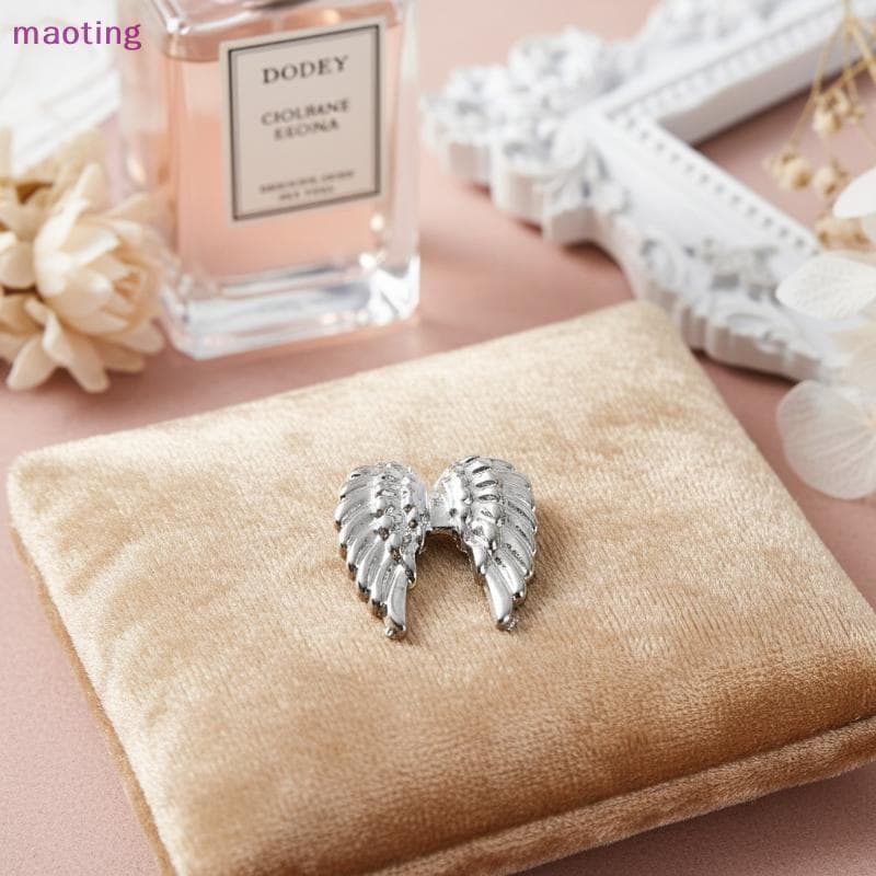 [maoting] 2 Pa Asas De Anjo Encantos De Unhas Ouro Prata Para Soluções Criativas De Decoração DIY [MT]