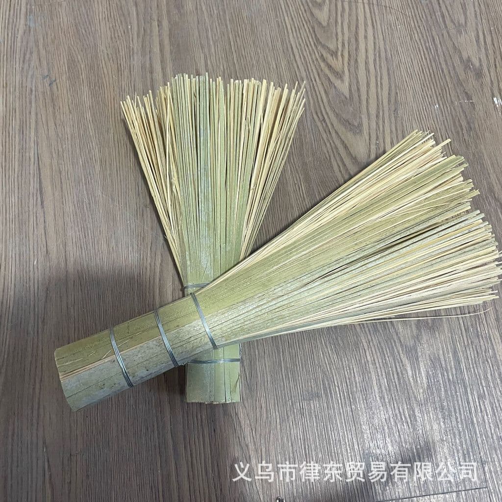 Escova de bambu para panelas, raspador de bambu para limpeza de panelas, escova de limpeza de cozinha, escova de bambu e