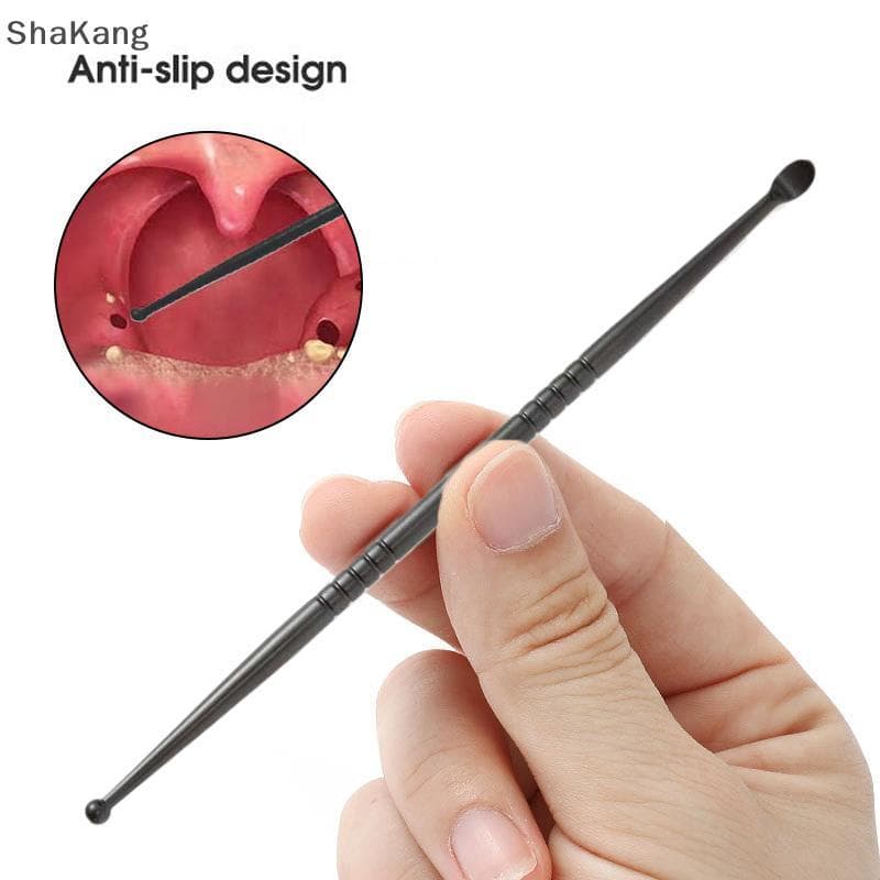 SKMY 1 Unidade De Pedra De Amígdala De Aço Inoxidável E Removedor De Cera De Ouvido-Ferramentas De Cuidados De Saúde SKK