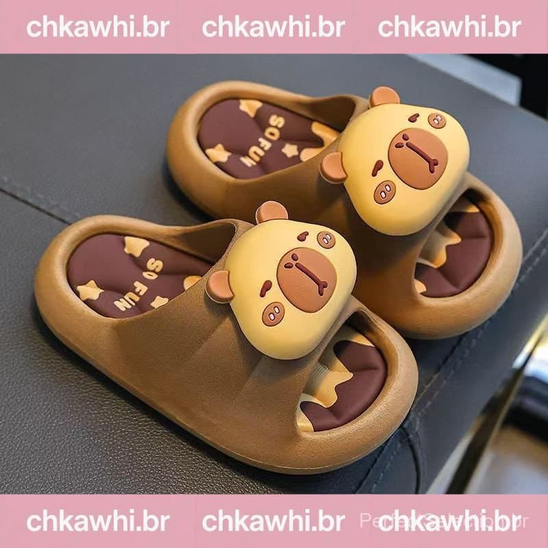 Sapatos de bolso e acessórios infantis para montar, o padrão de capivara é muito popular, sapatos de bolso com fivela do