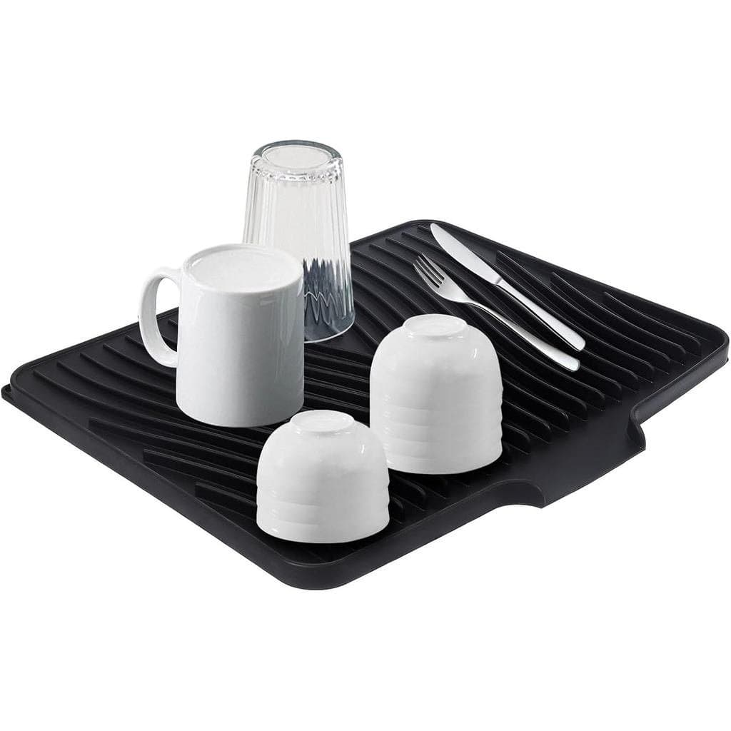 Tapete de Silicone para Secagem de Louça 23x17, Silicone de Grau Alimentício, Fácil de Limpar para Proteção da Bancada,