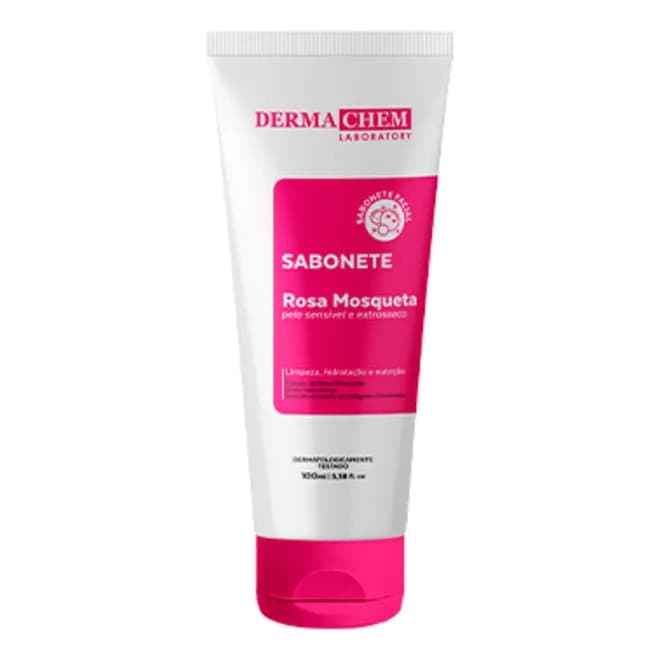 Sabonete Facial Ultra Hidratante Rosa Mosqueta Dermachem