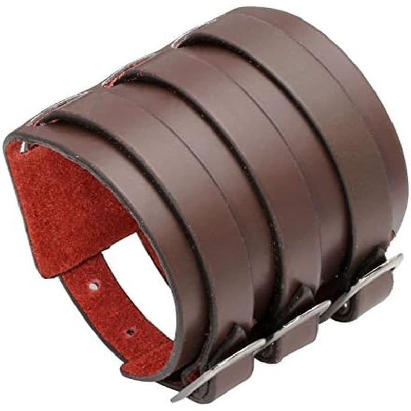Milagro Pulseira Masculina De Couro PU Com Cinto Largo De 3 Camadas Uni