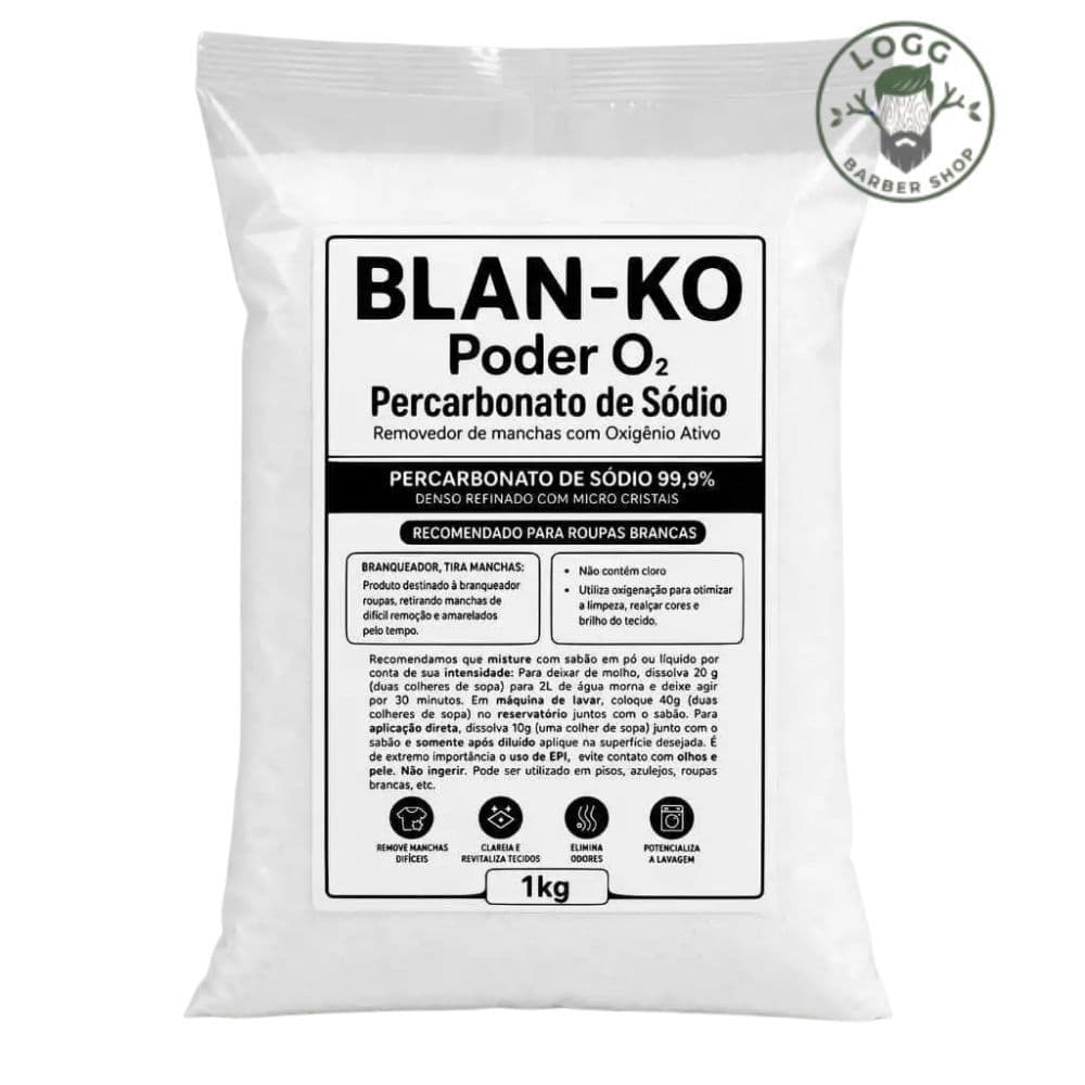 Percarbonato de Sódio 100% Puro BLAN-KO – Tira Manchas para Roupas Brancas e Limpeza Geral | 500g, 1kg ou 2kg
