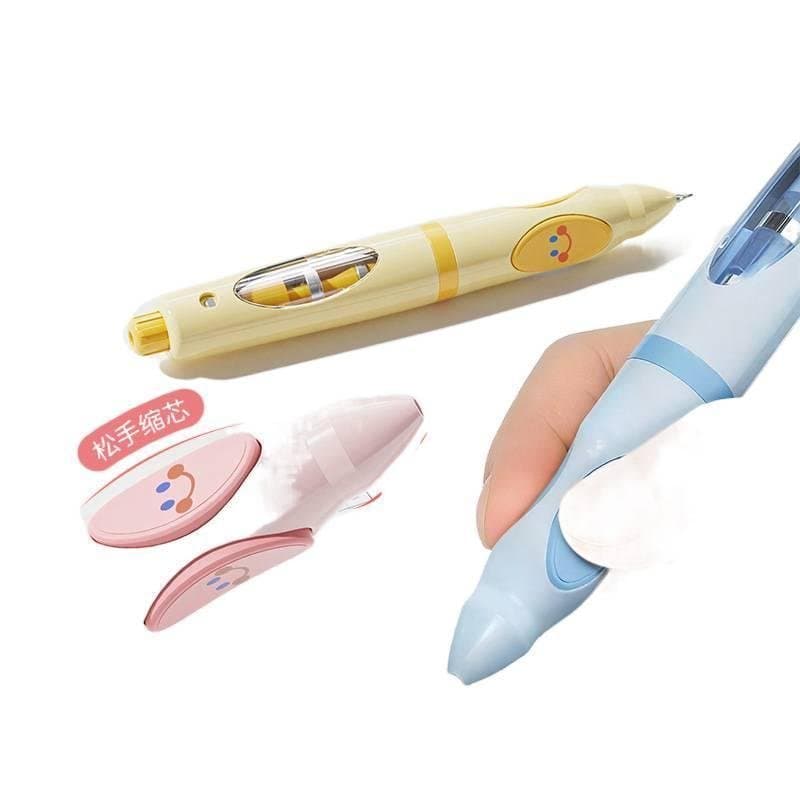 [Empunhadura Correta com Ejeção Automática de Lápis] Caneta Little Star Grip - Lápis Mecânico Automático para Postura Co