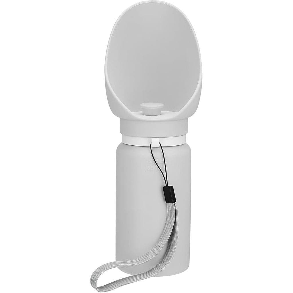 Garrafa de Água para Cães Milisten 19oz/550ml com Dispensador de Comida, Garrafa de Viagem Dobrável e à Prova de Vazamen