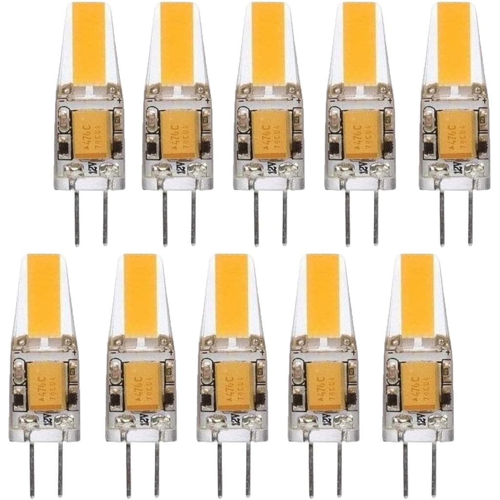 Lâmpada LED Sxminer G4 AC/DC12V com Base Bi-Pin, 1.6W, Lâmpadas LED COB, Substituição de Lâmpada Halógena de 10W, 160LM,