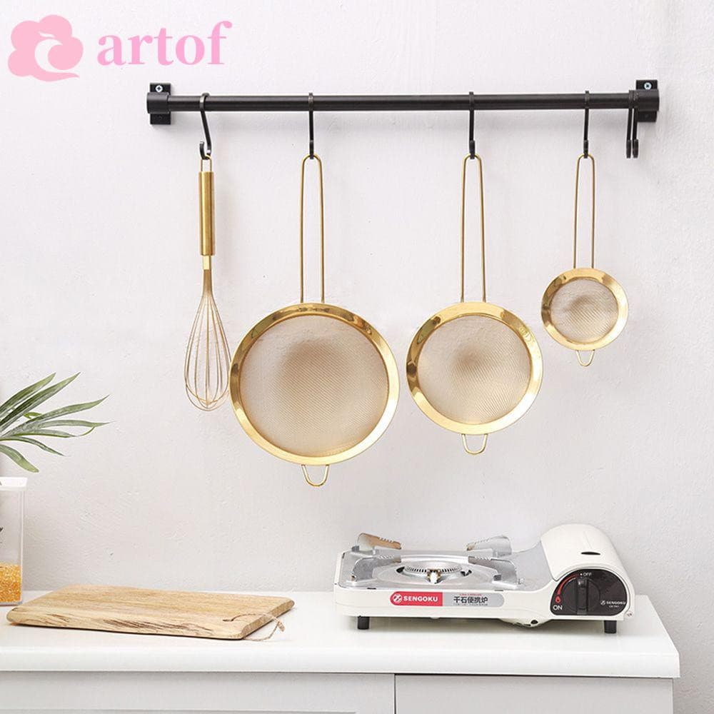ARTOF Peneira Manual De Farinha Coladeira De Cozinha Acessórios Coador De Óleo