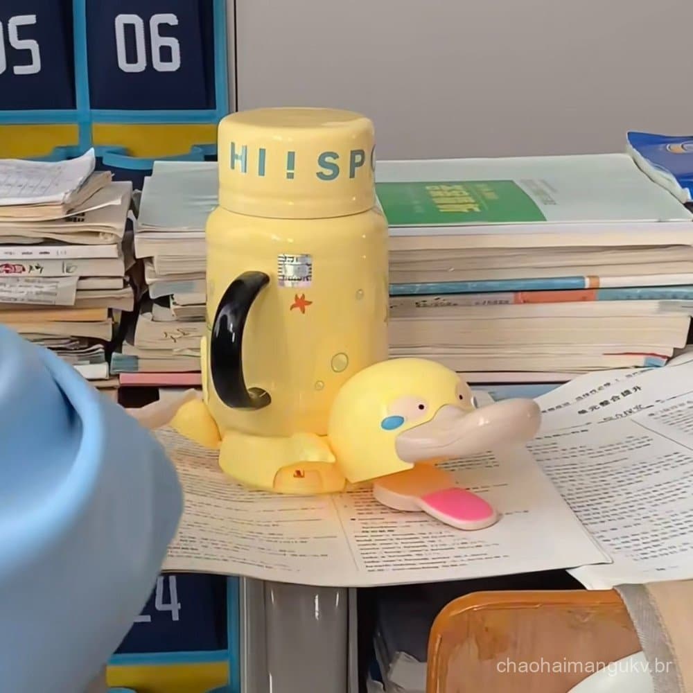 Criativo Dos Desenhos Animados Pato Coaster Quatro Pernas De Cabeça Para Baixo Forma Engraçado Alívio Pressão Desktop Or