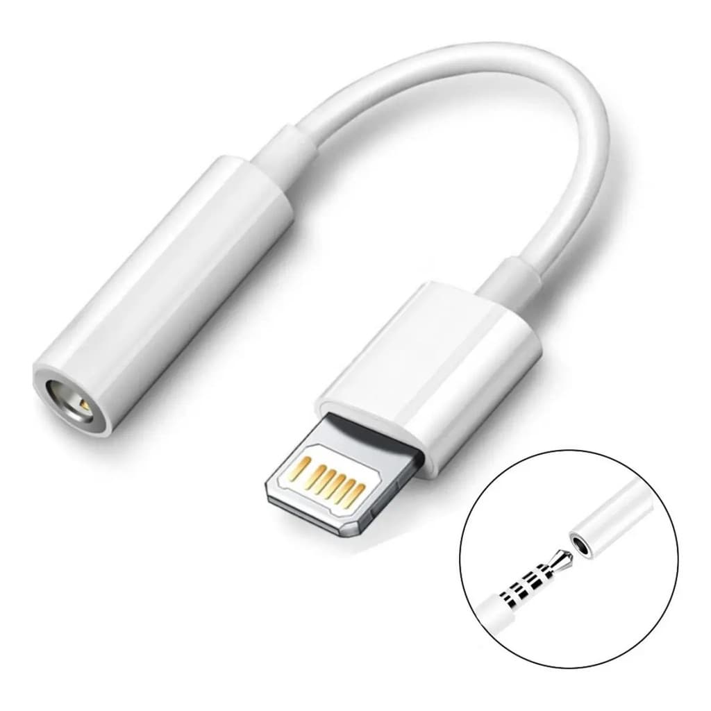 Adaptador De Áudio Lightning Para P2 - Uso Prático E Rápido