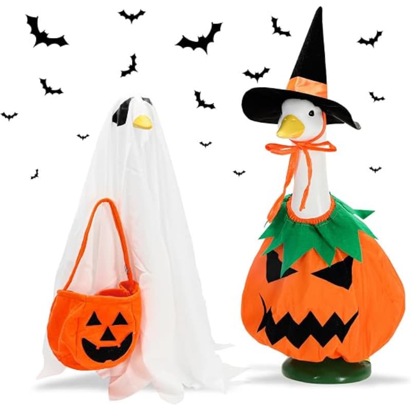 Conjunto De Sinais De Quintal De Halloween , Estacas De Gramado Com Tema De Abóbora , Fantasma E Bruxa Para Decoração As