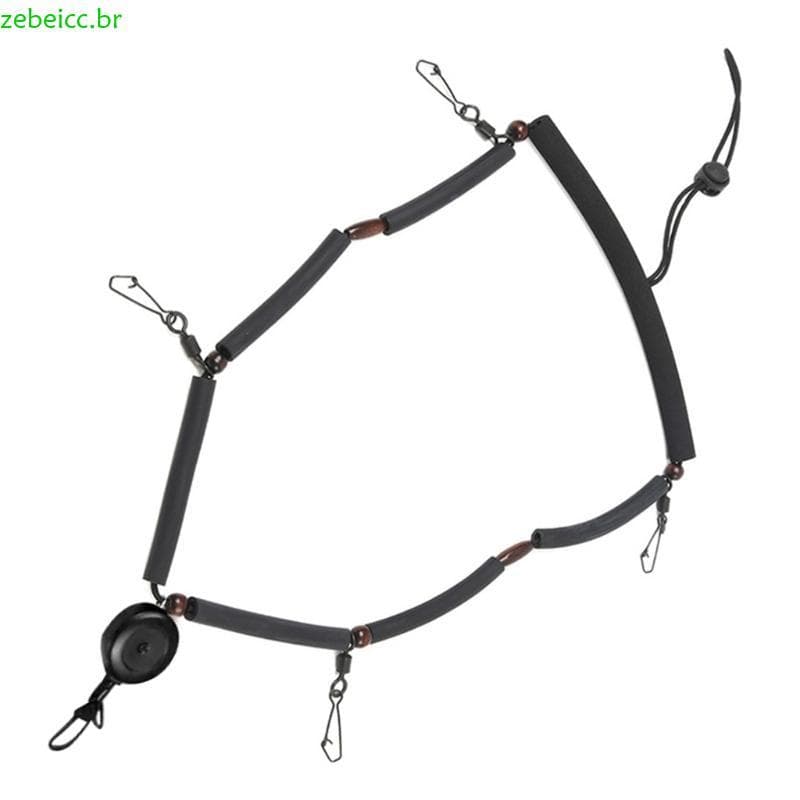 zebeicc Multifuncional Cordão Pesca Mosca Colar Equipamento Liberação Rápida Ferramenta wi