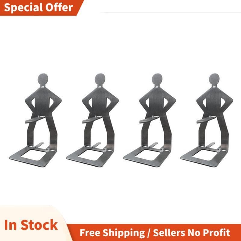 4 Pçs Engraçado Acessórios Para Churrasco Cachorro-Quente Salsicha Suporte Portátil Rack De Aço Inoxidável Torrador 20.5