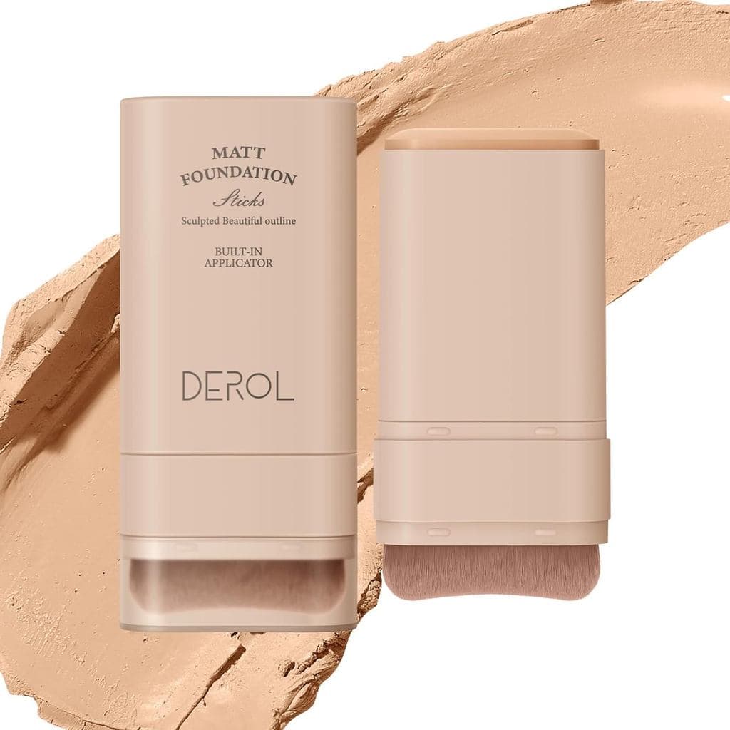 Bastão de Maquiagem Flawless Eraser Foundation, Leve, Construível, Cobertura Média a Total, Bastão de Maquiagem de Dupla