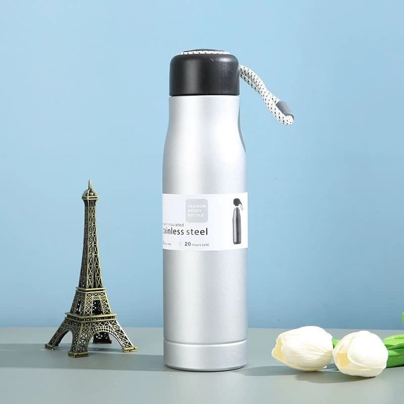 Garrafa Térmica Squeeze Inox 550ml Vedação Quente/ Frio
