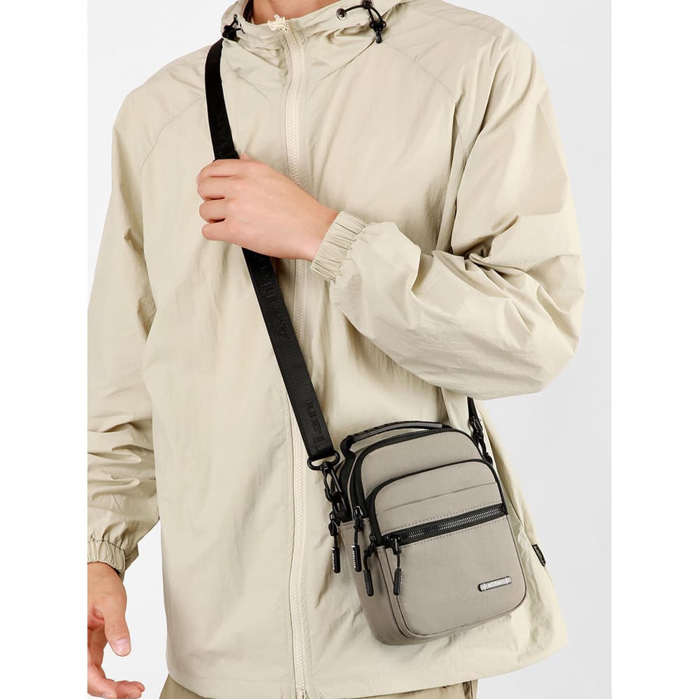 Bolsa de ombro masculina 2026 novo estilo Commuter saco multifuncional simples portátil saco do telefone móvel Oxford pa