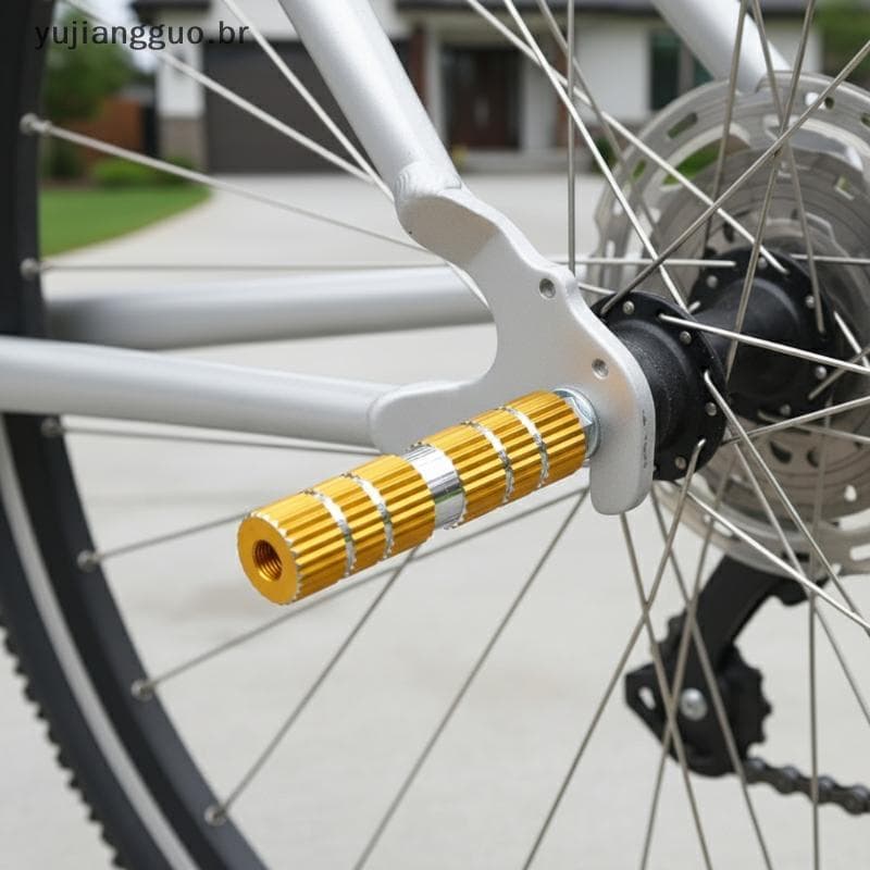 # Novo Pedais De Mountain Bike 1 Par De Eixo Antiderrapante Para Descanso De Pés , Pedal Traseiro Dianteiro De Bicicleta