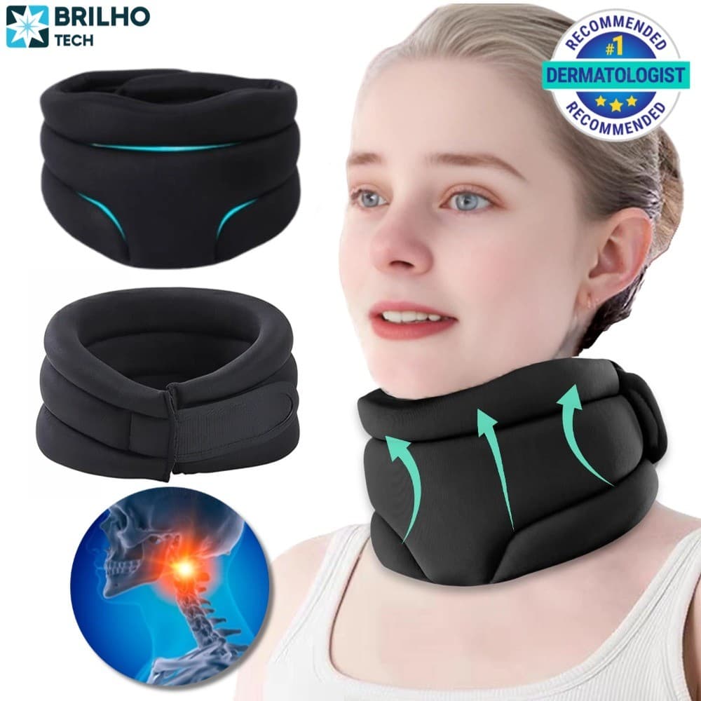 Colar Cervical De Espuma Macia, Alívio Da Pressão E Dor Cervical, Ideal Para Viagens E sonecas-BT