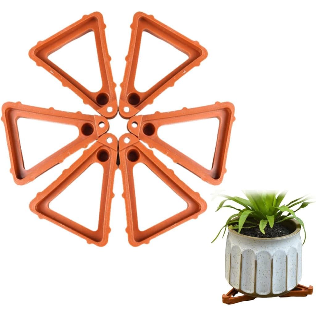 20 Peças de Suportes para Vasos de Plantas de Interior/Exterior |   Suportes para Plantas com Drenagem - Elevam Vasos, F