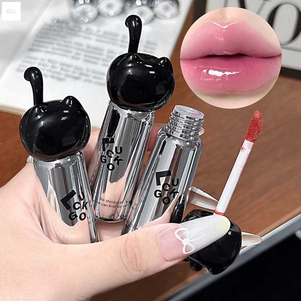 Brilho Labial Hidratante Black Cat-De Água Com Acabamento Espelhado Para Maquiagem Diária