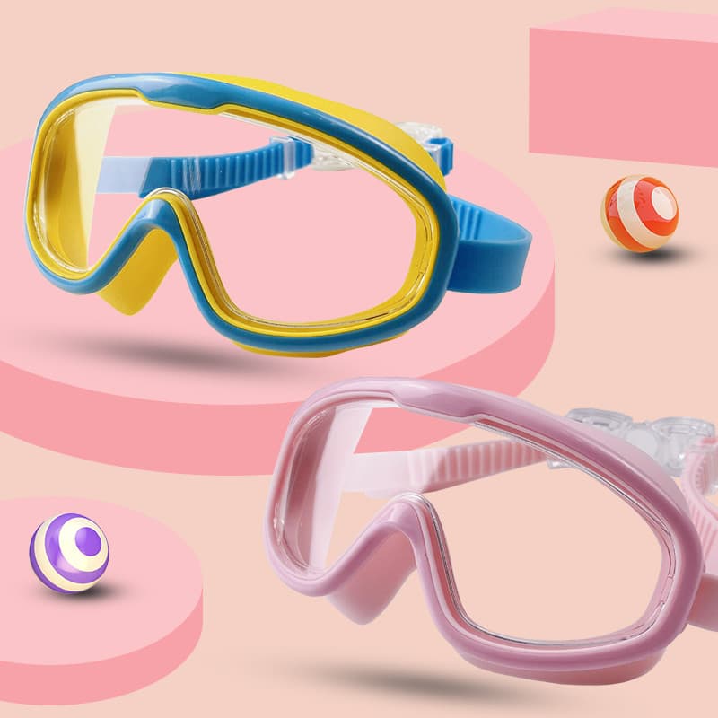 Crianças óculos de natação touca de natação meninos meninas óculos de natação à prova dwaterproof água Anti-nevoeiro HD