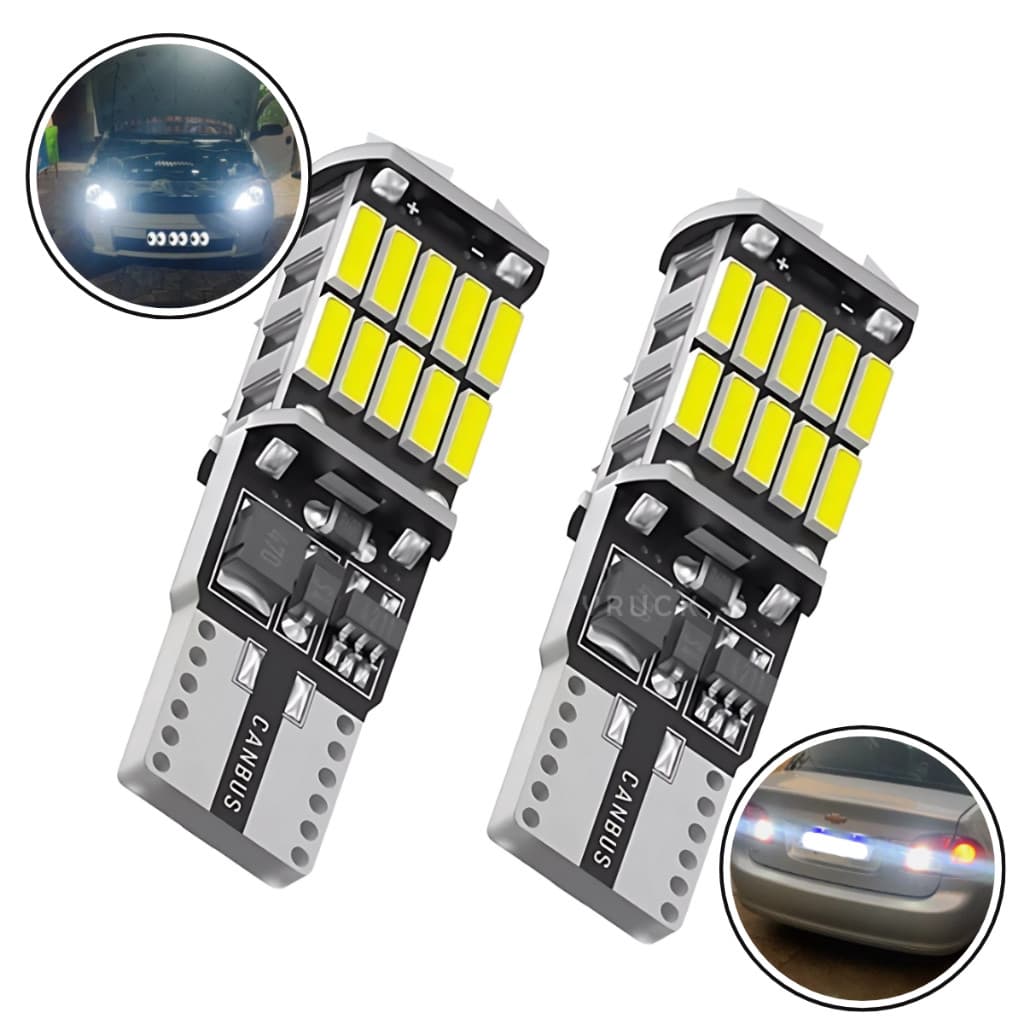 Ultra Led Pingo T10 Lampada Super Led Canbus Farolete Efeito xenon 6500k Branco