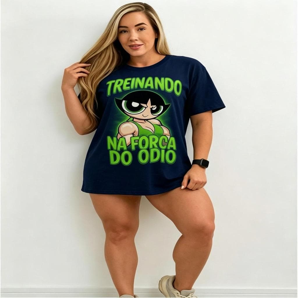 Camiseta de algodão 100%, com estampa de desenhos animados, ideal para a academia e para o trabalho fora de casa